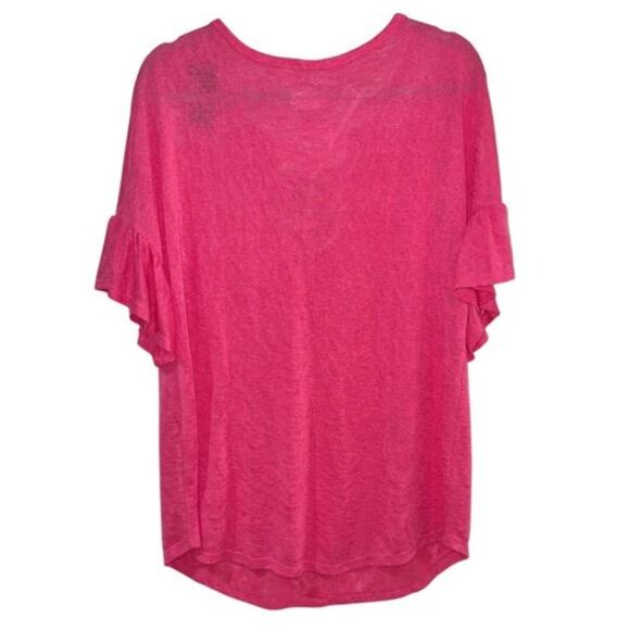 LANE BRYANT Vibrant Pink Lightweight Top Size 14/16 - Picture 2 of 3